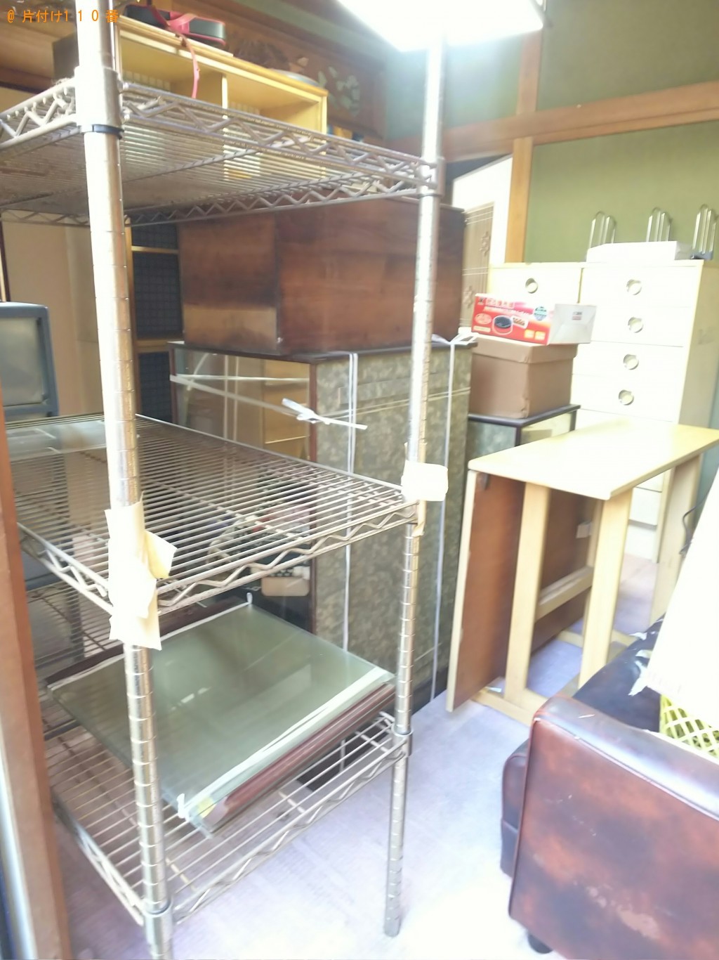 【福山市】布団、メタルラック、日本人形等の回収・処分ご依頼