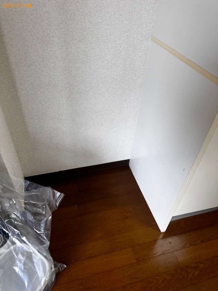 【尾道市西則末町】マットレス付きシングルベッド、布団等の回収